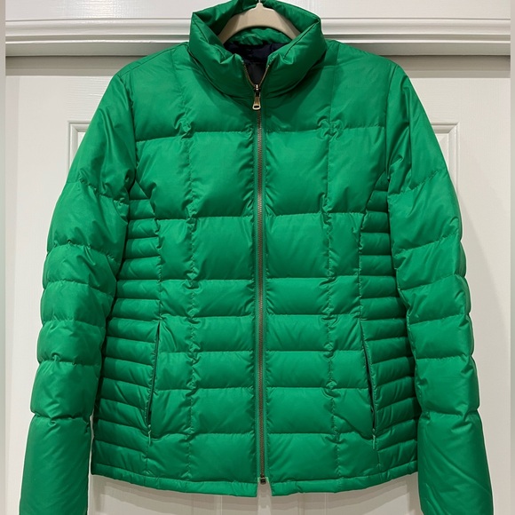 Talbots Puffer Coat, Bright Jade, size S. - Picture 2 of 8
